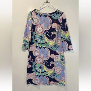 Talbots Multi Color Floral Print Tunic Dress Women's‎ Size Medium (480)